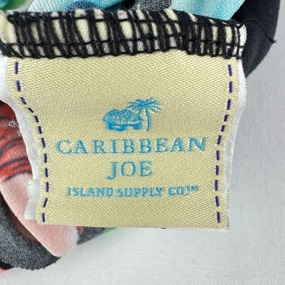 Caribbean Joe Island Supply Co Floral Tankini Top with Built in Bra - Picture 5 of 6